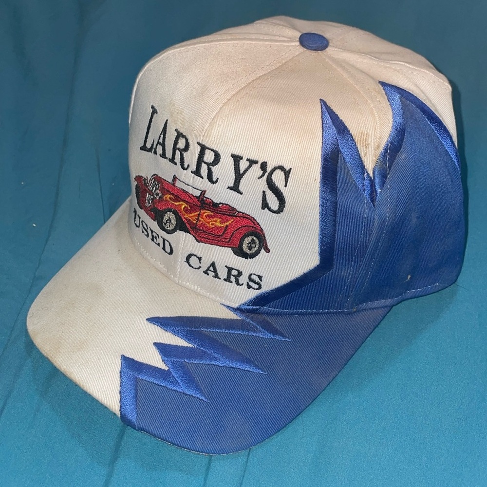 Larry’s used cars promotional adjustable cap
